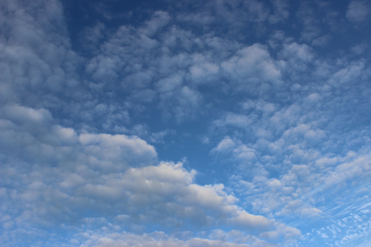 clouds sky blue free photo