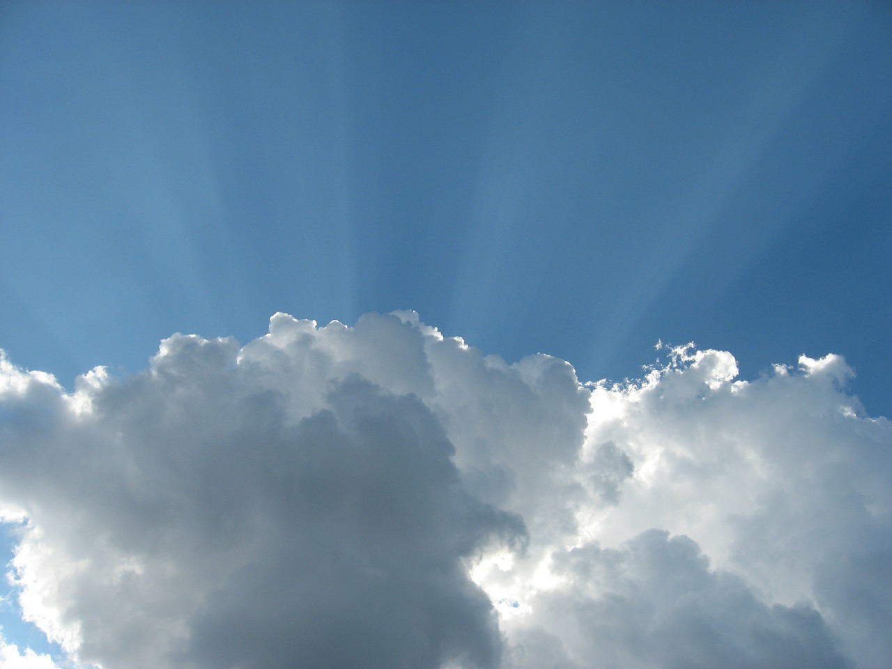 clouds fluffy white free photo