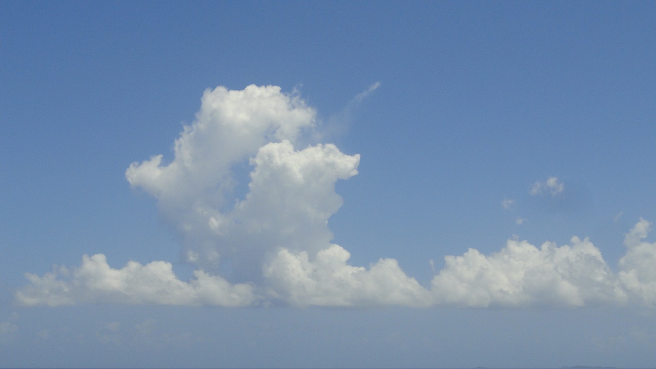 clouds sky blue free photo