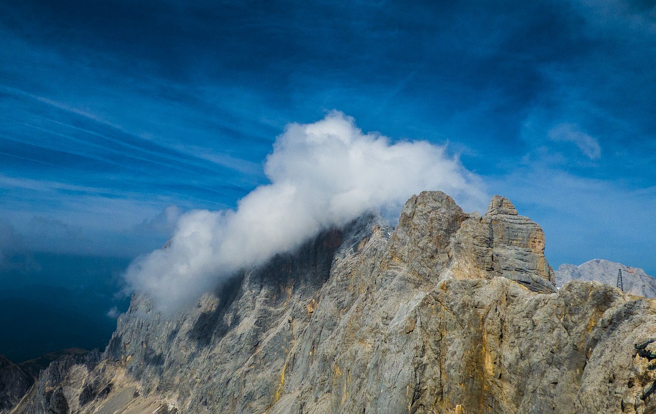 clouds mountain dachstein free photo