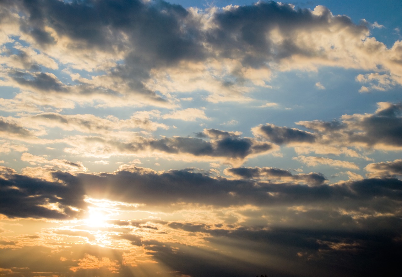Download free photo of Clouds,sun,sky,sunset,sunrise - from 