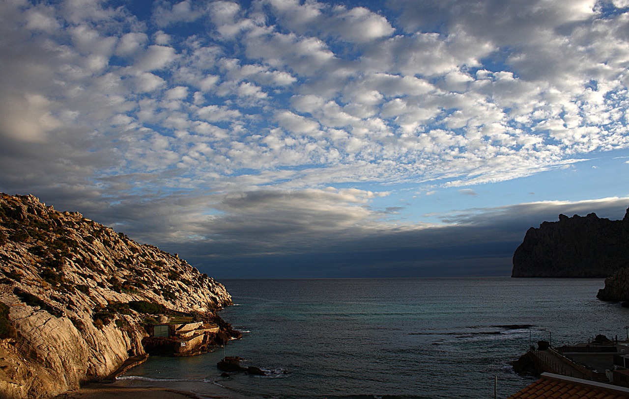 clouds cala san vicente mallorca free photo