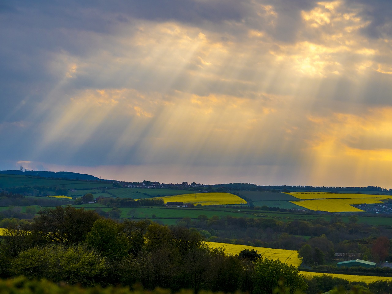 clouds storm scenery free photo