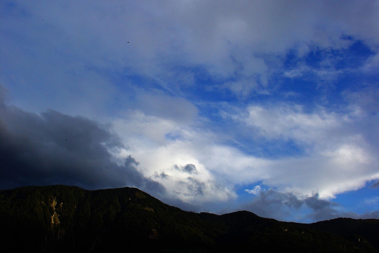 clouds sky mountain free photo