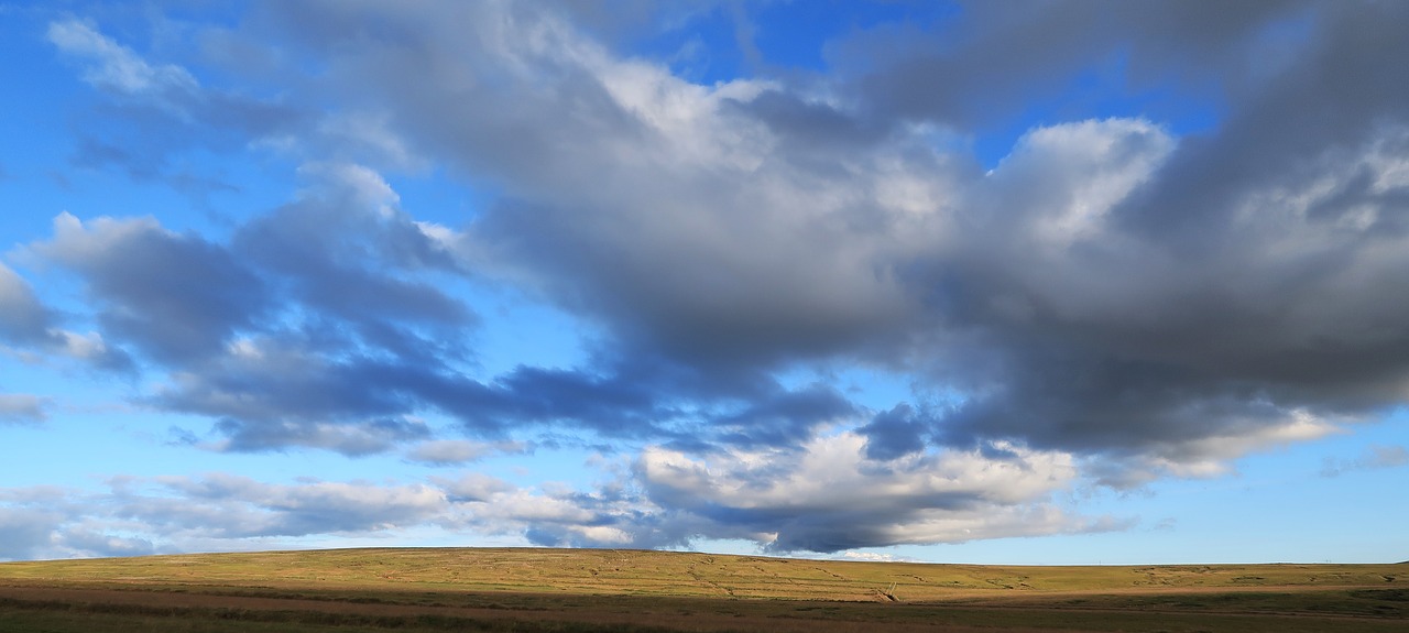 clouds sky field free photo