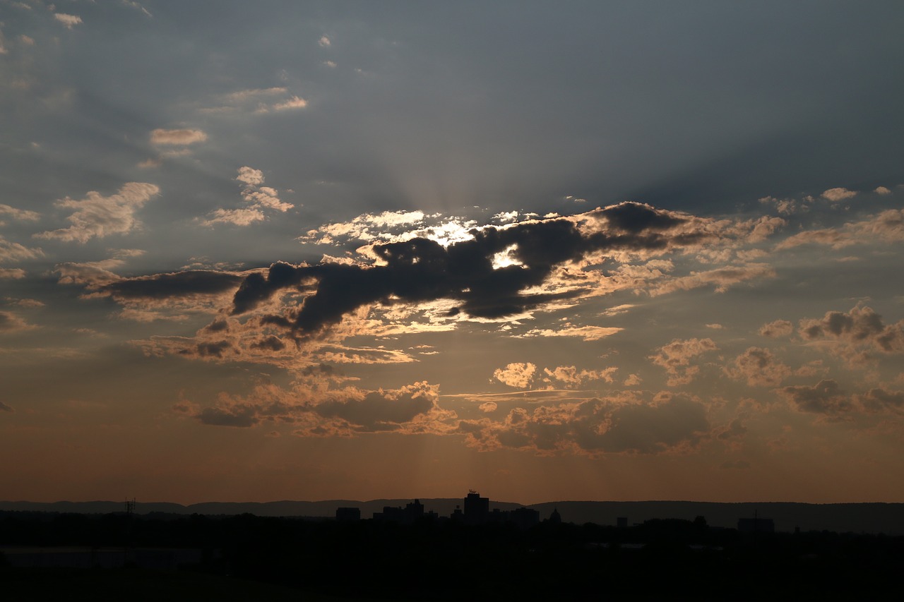 clouds sky evening free photo