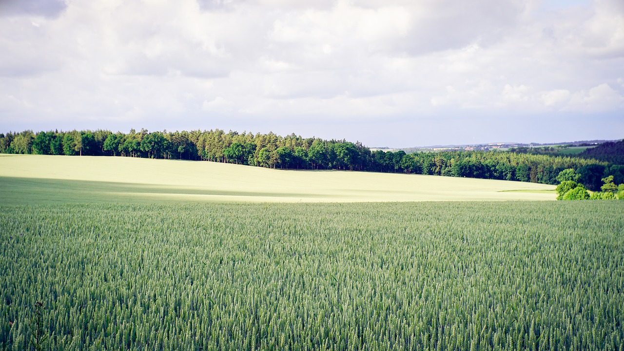 clouds countryside farm free photo