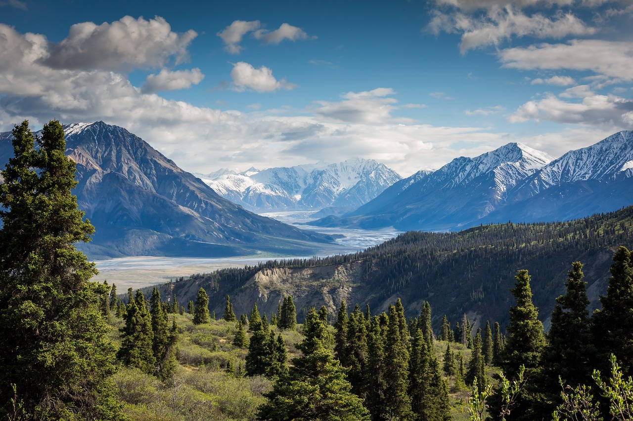 clouds landscape mountain range free photo