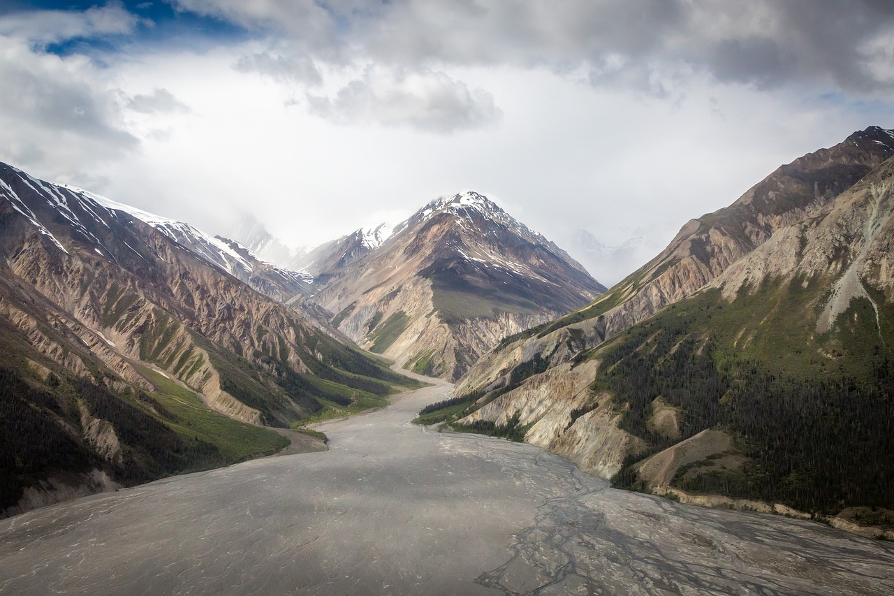 clouds landscape mountain range free photo