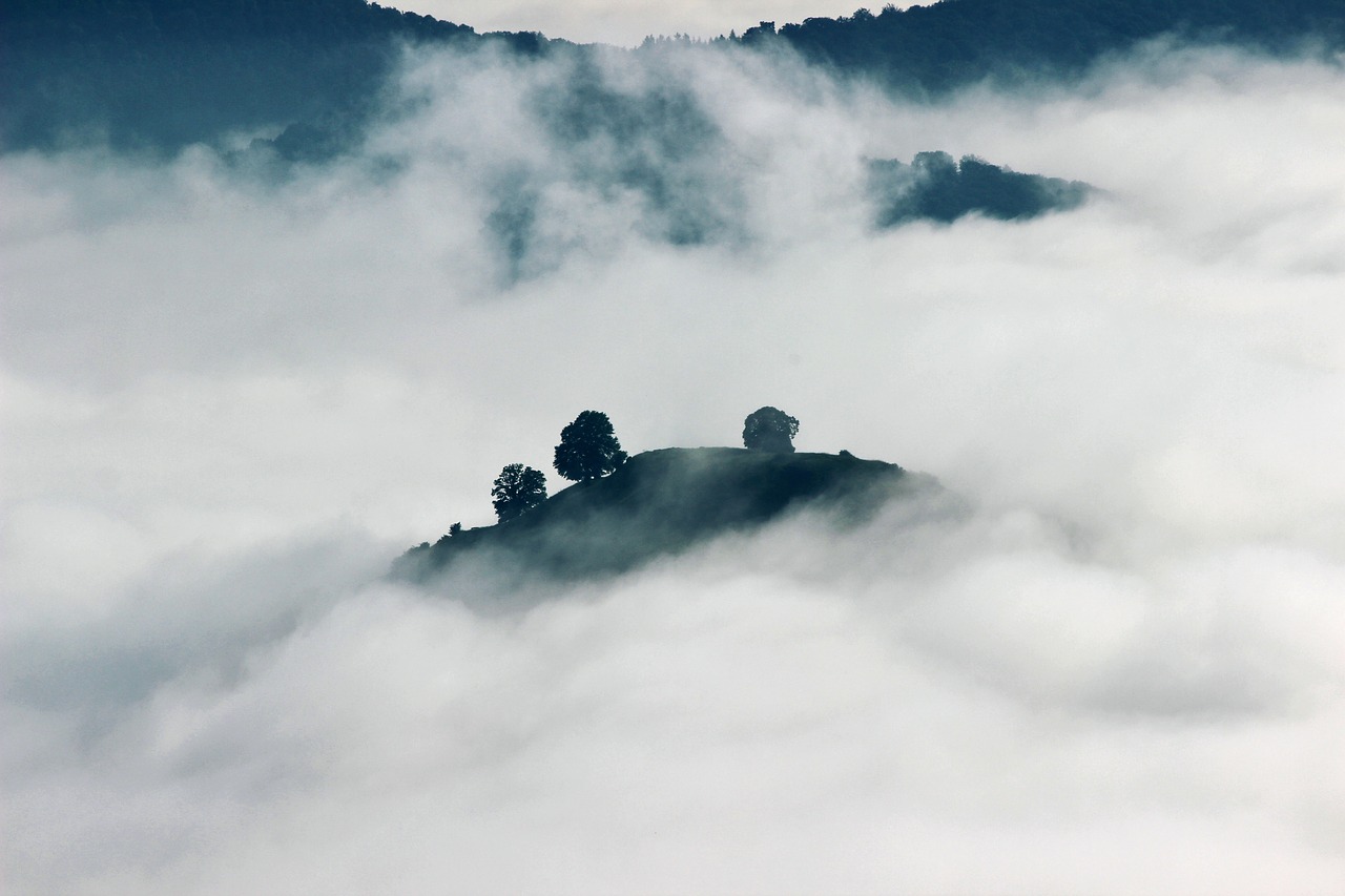 clouds mountain nature free photo