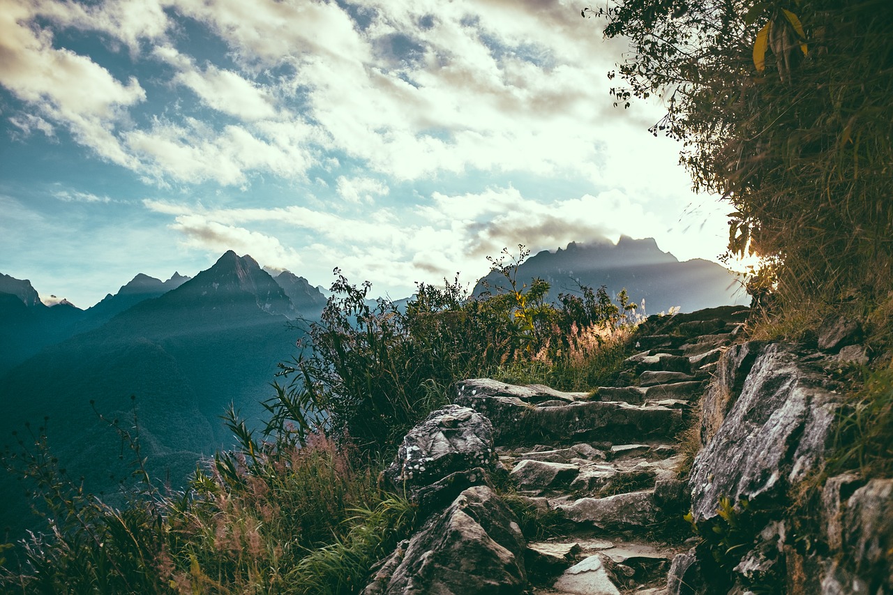 clouds landscape mountain range free photo