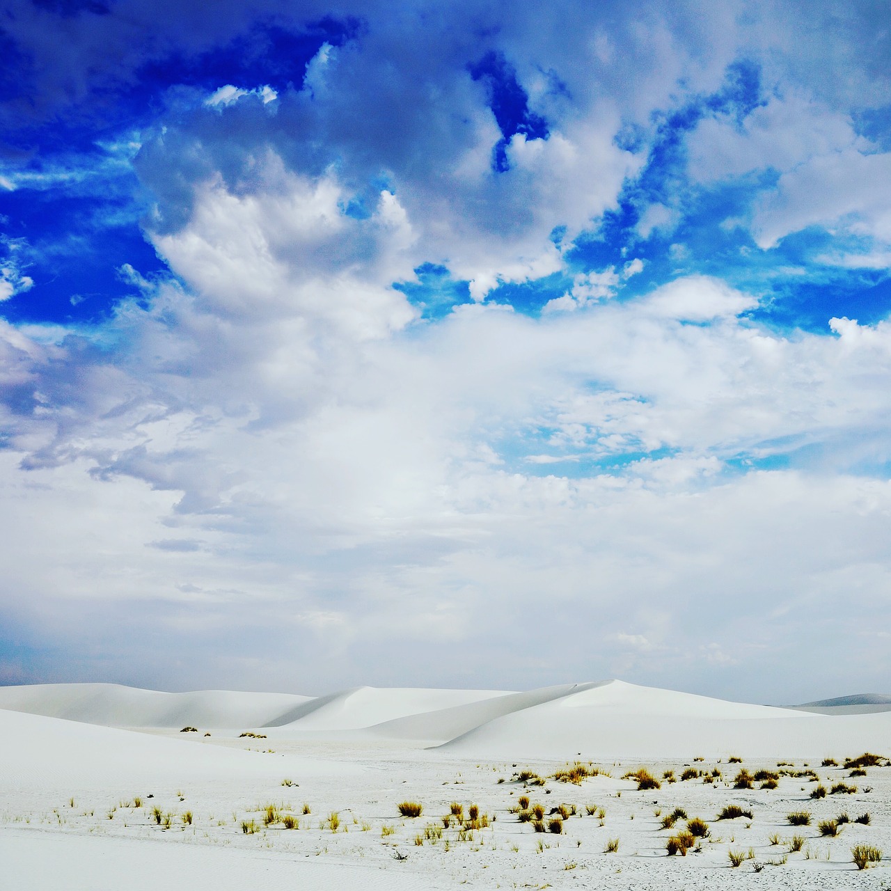 clouds desert landscape free photo