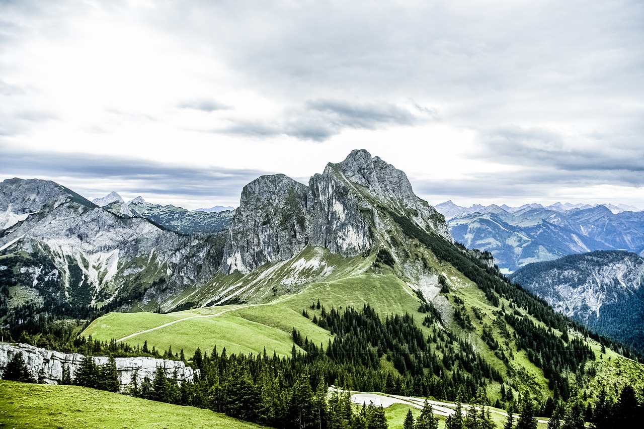 clouds hills landscape free photo