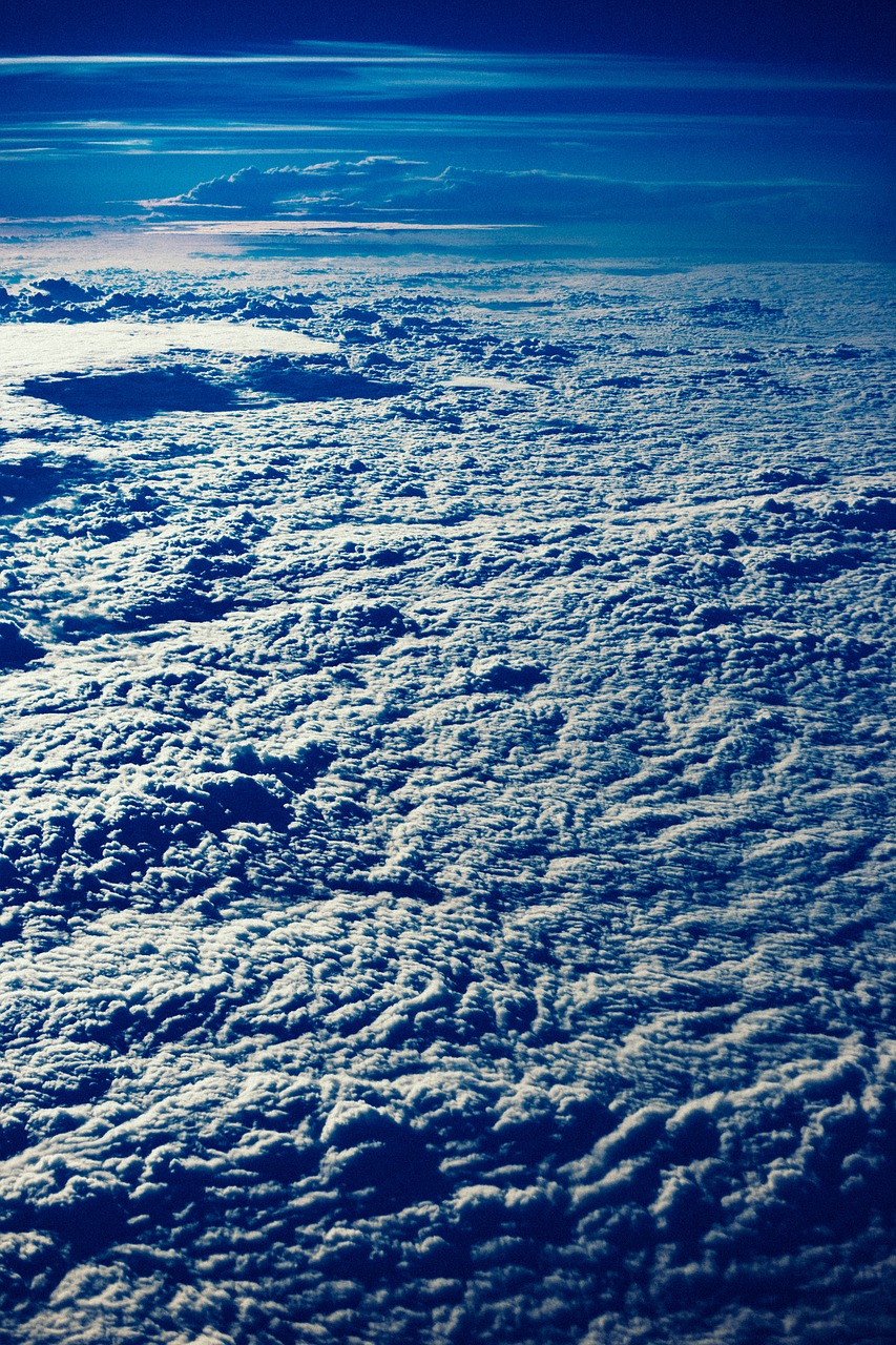 clouds cloudy flying free photo