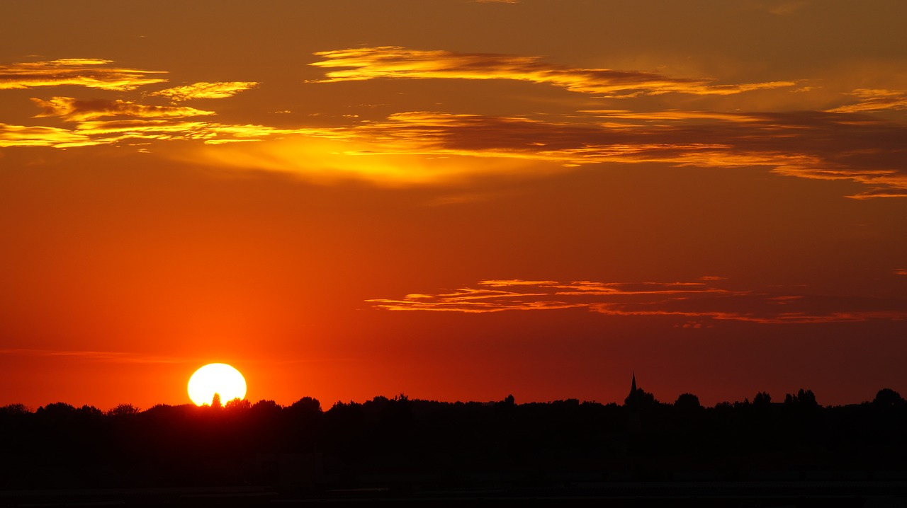 clouds dawn dusk free photo