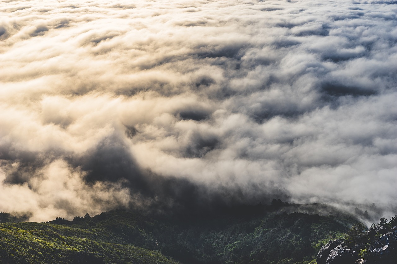 clouds landscape mountain free photo