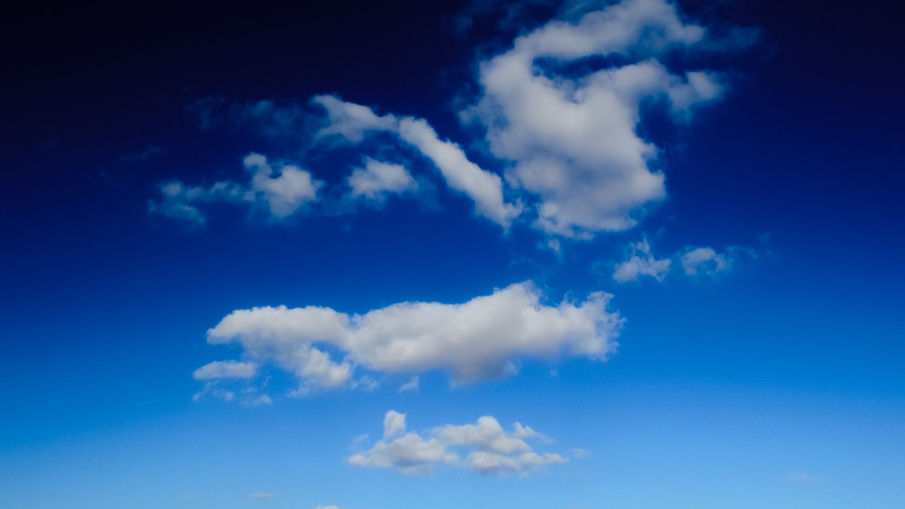 clouds sky blue free photo