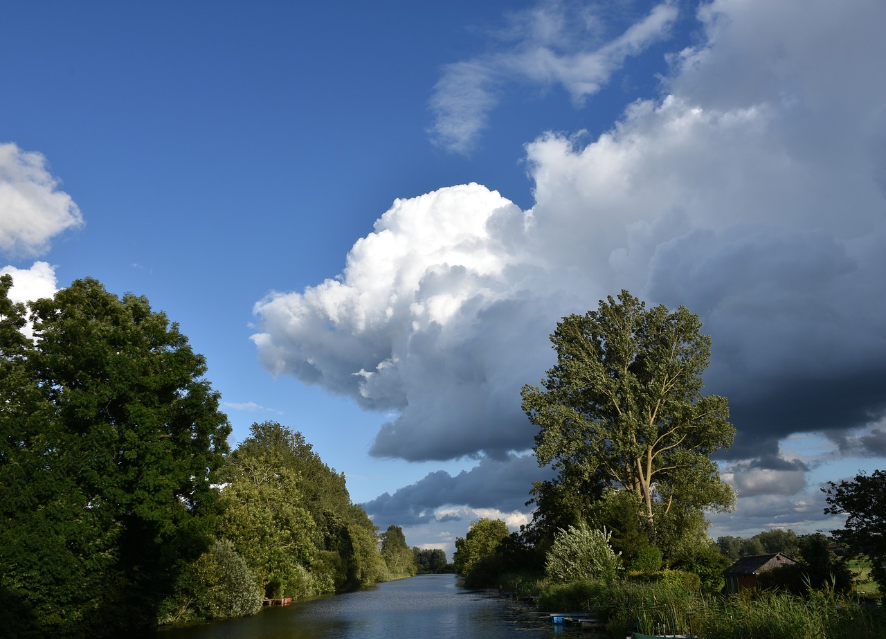 clouds summer landscape free photo