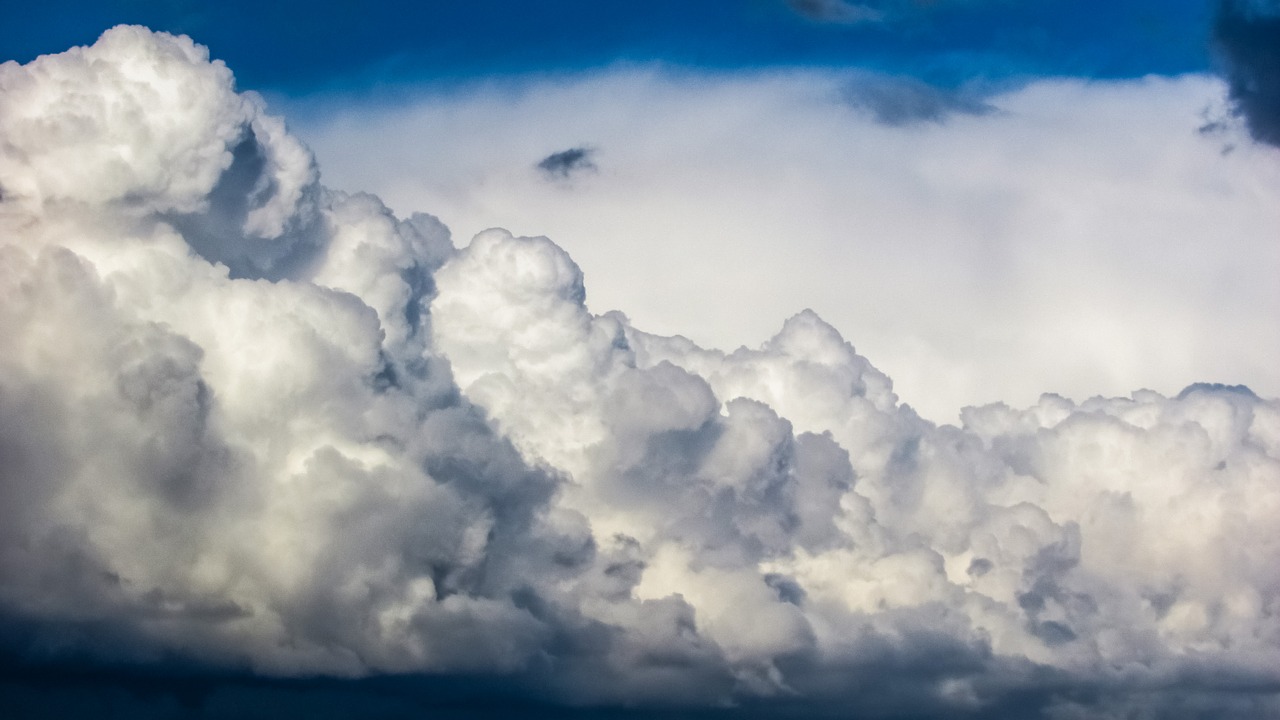 clouds cumulus weather free photo