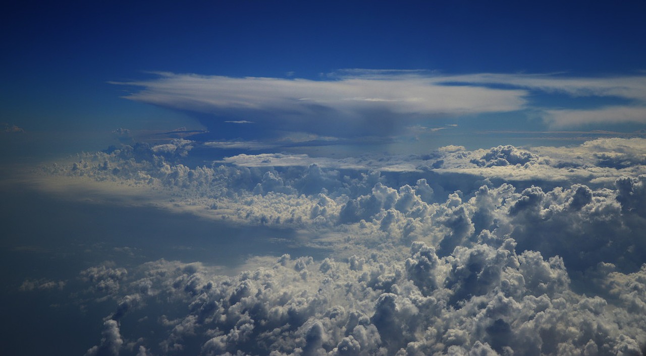 clouds sky flight free photo