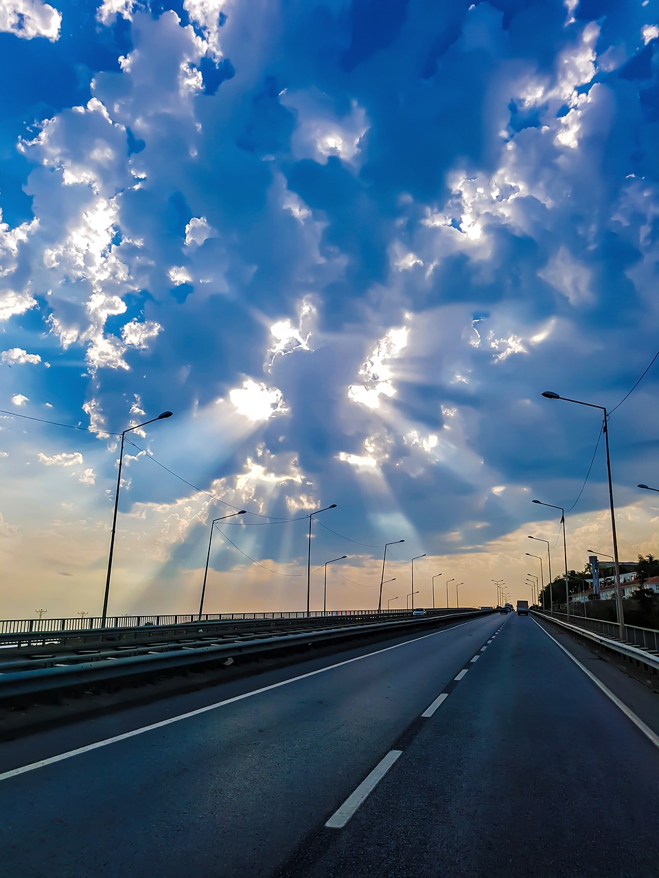 clouds road turkey free photo