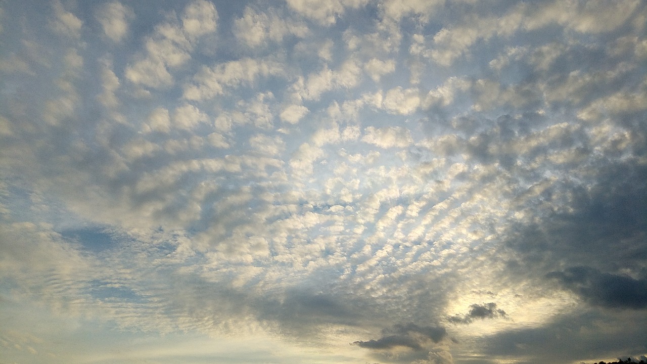 clouds sunset beach free photo