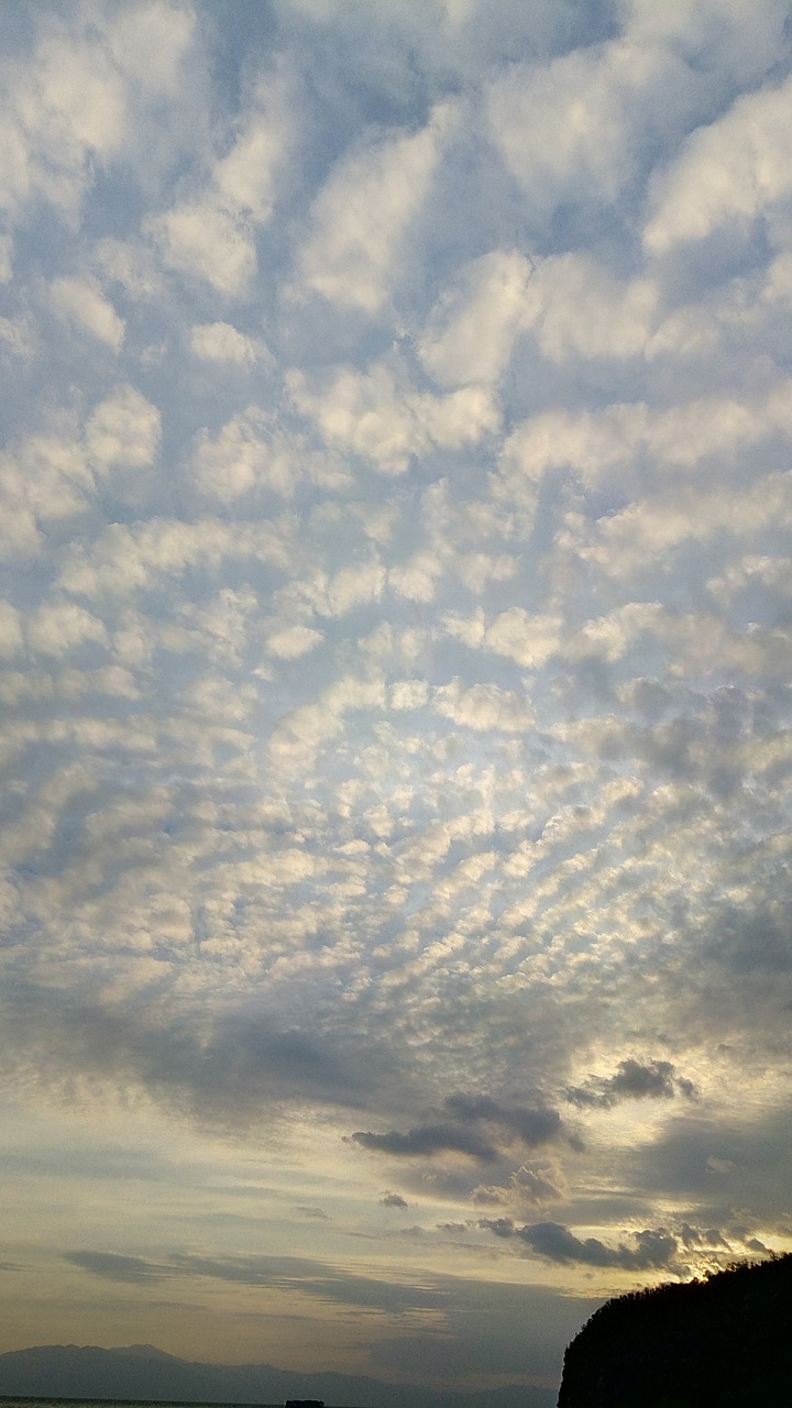 clouds sunset beach free photo