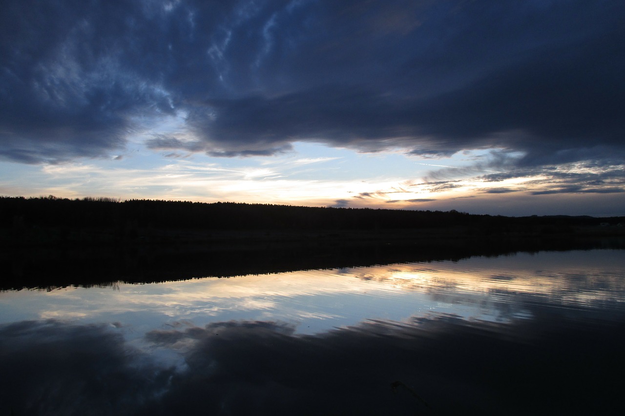 clouds cloudy reflection free photo