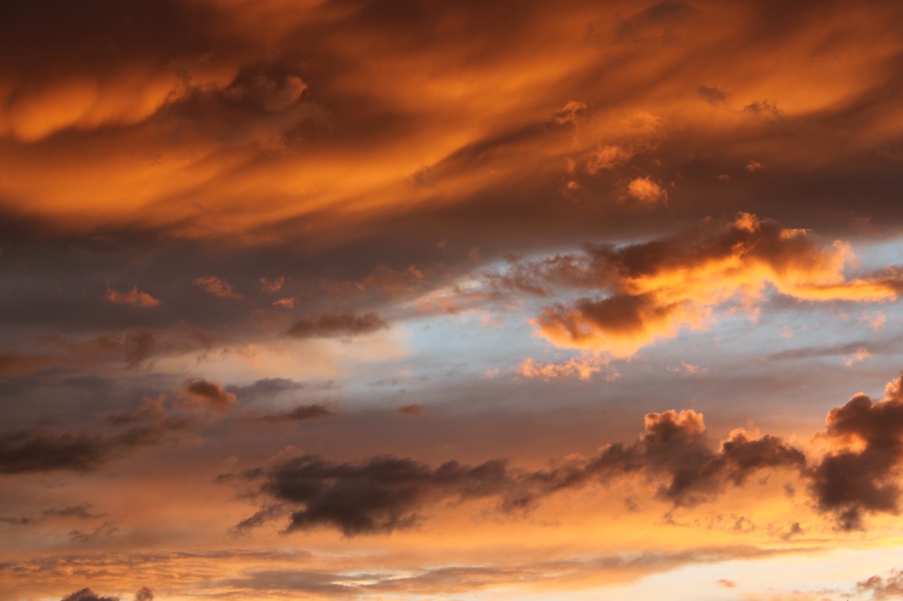 clouds sunset thunderstorm free photo