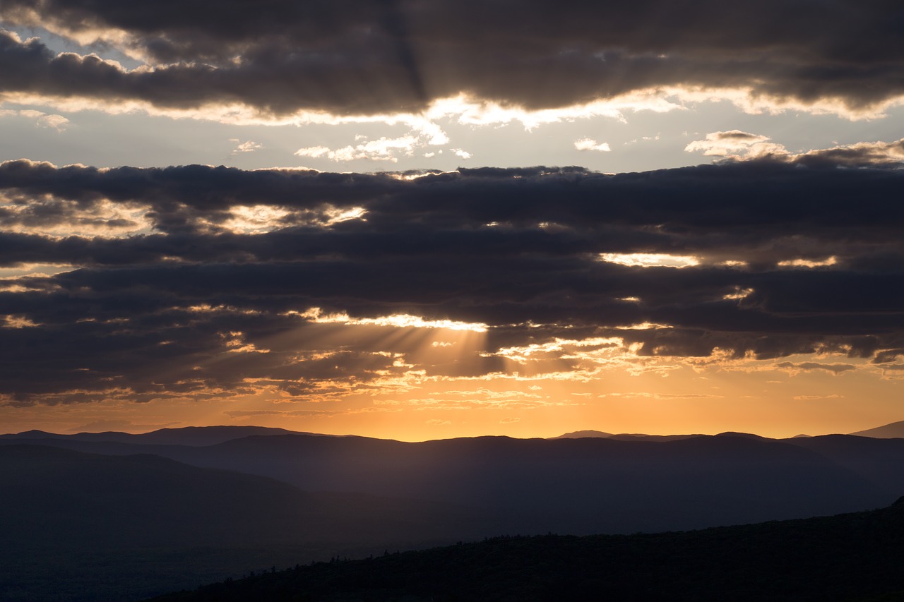 clouds landscape mountains free photo