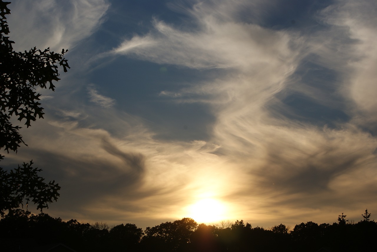 clouds sunset angel free photo