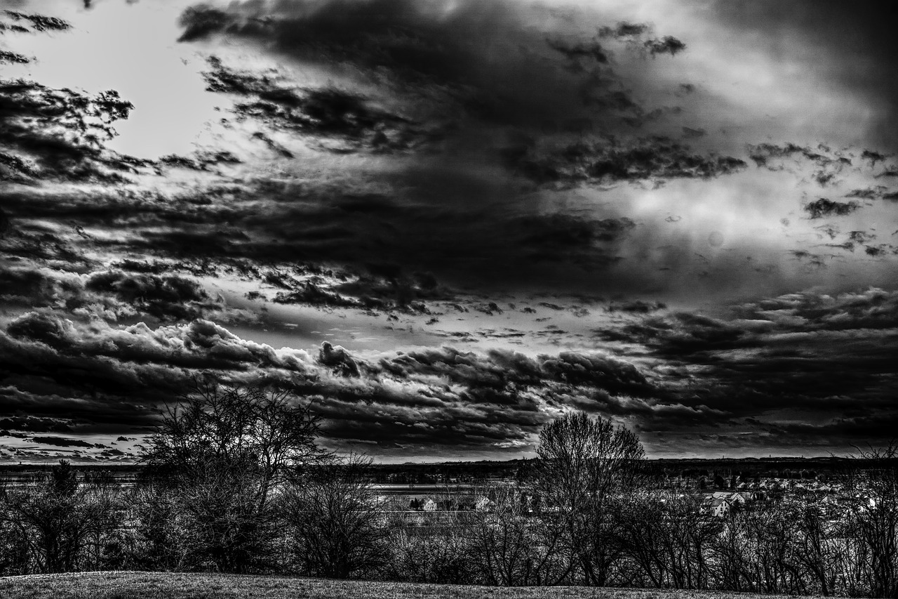 clouds dramatic landscape free photo