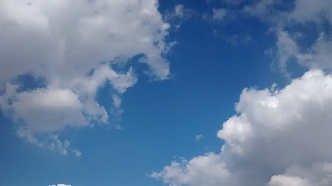 clouds blue sky air free photo