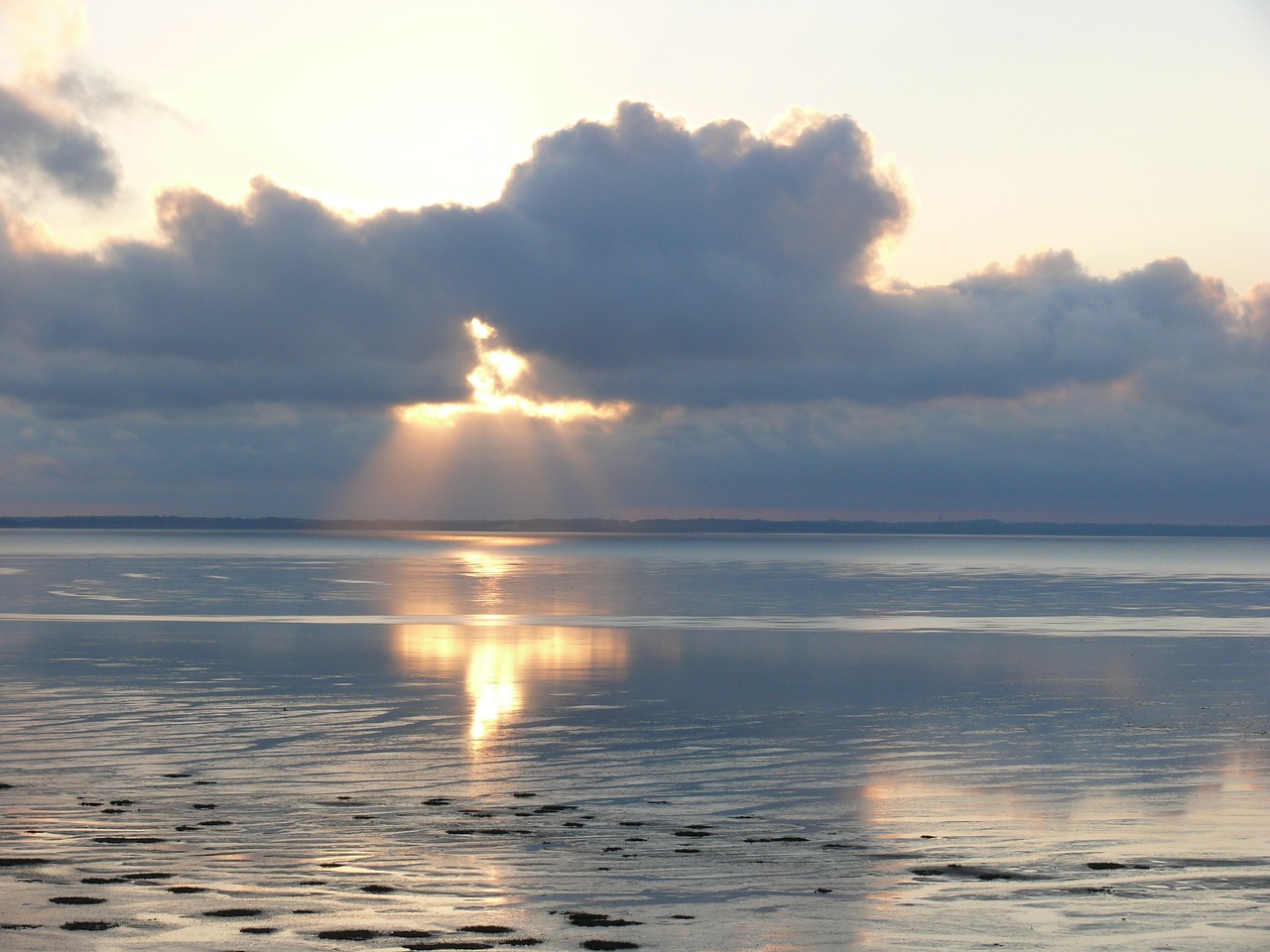 clouds sun sea free photo