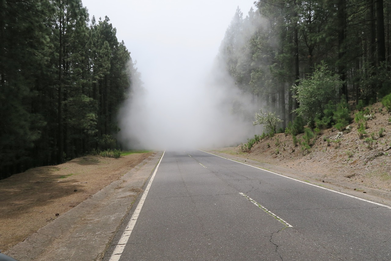 clouds smoke road free photo