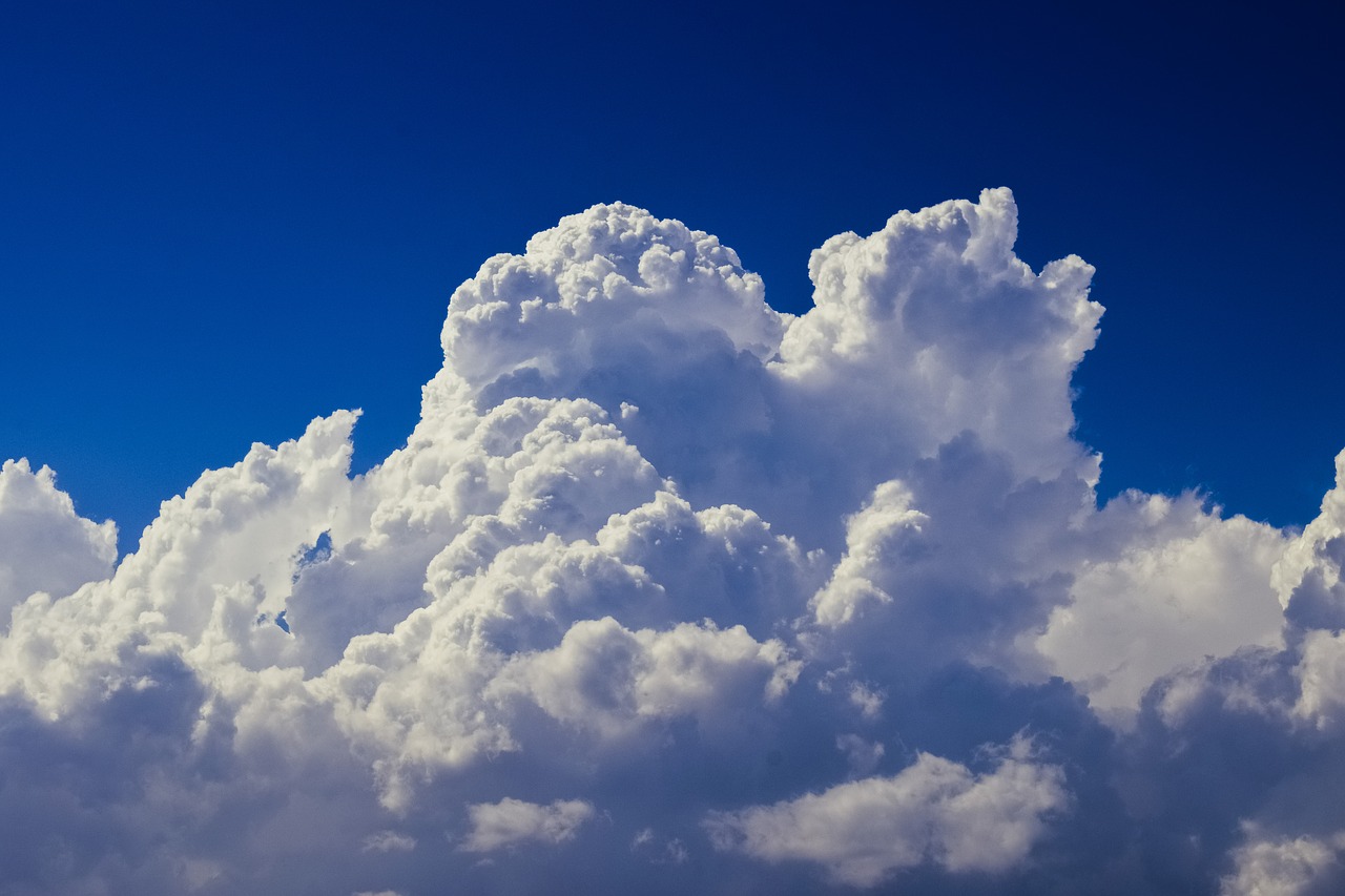 clouds white cumulus free photo