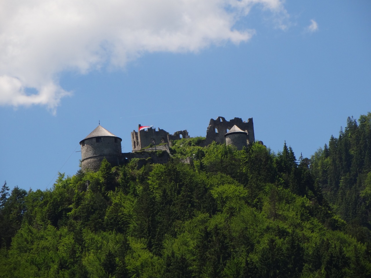 clouds castle architecture free photo