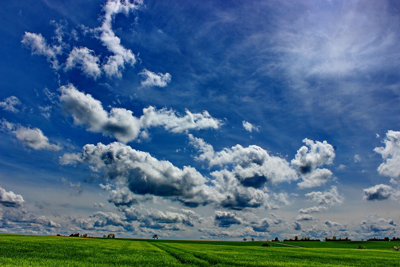clouds landscape nice weather free photo