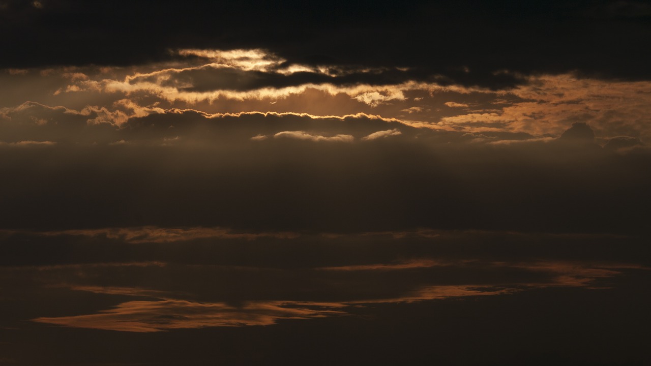 clouds dusk sky free photo