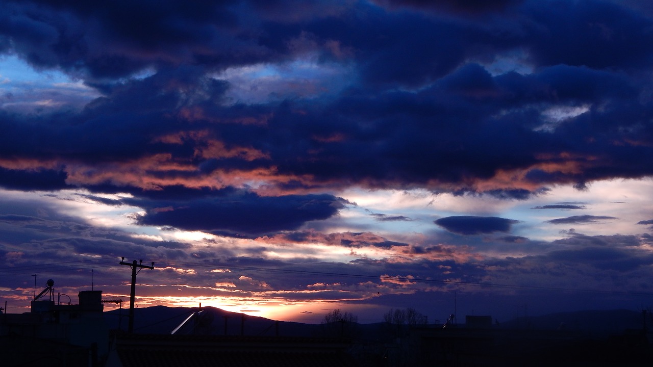 clouds sky sunset free photo