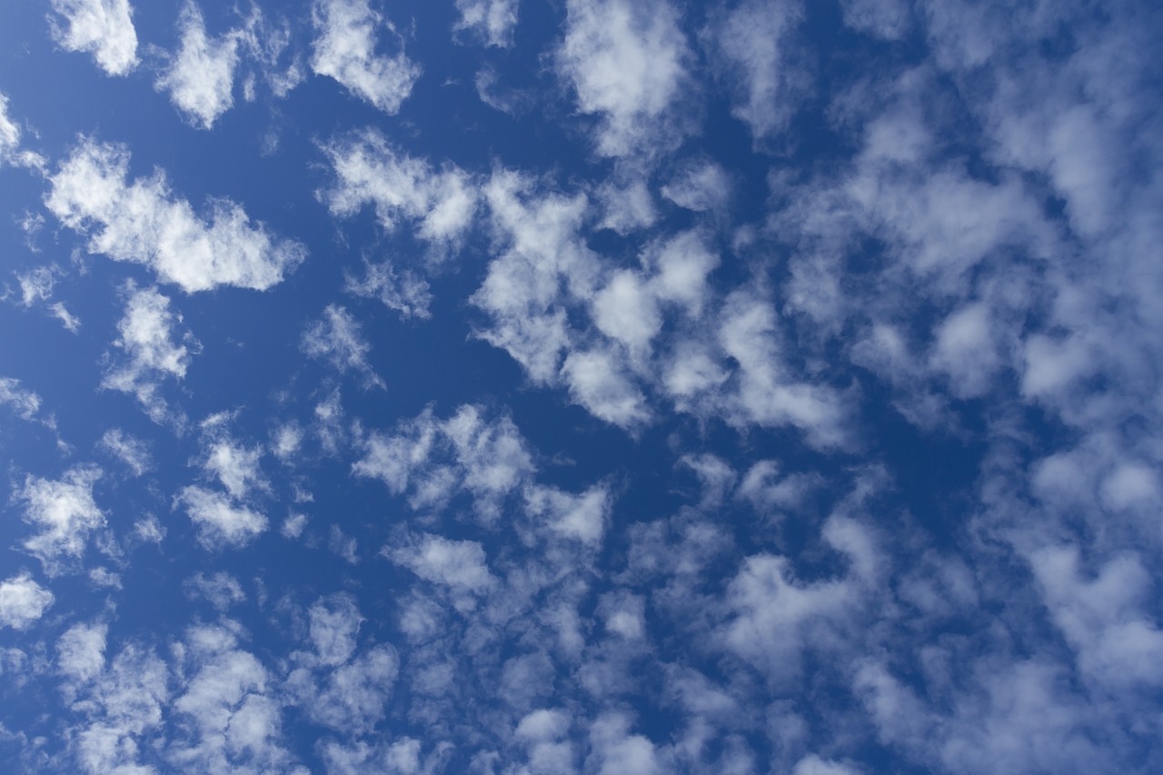 clouds blue sky sunny free photo