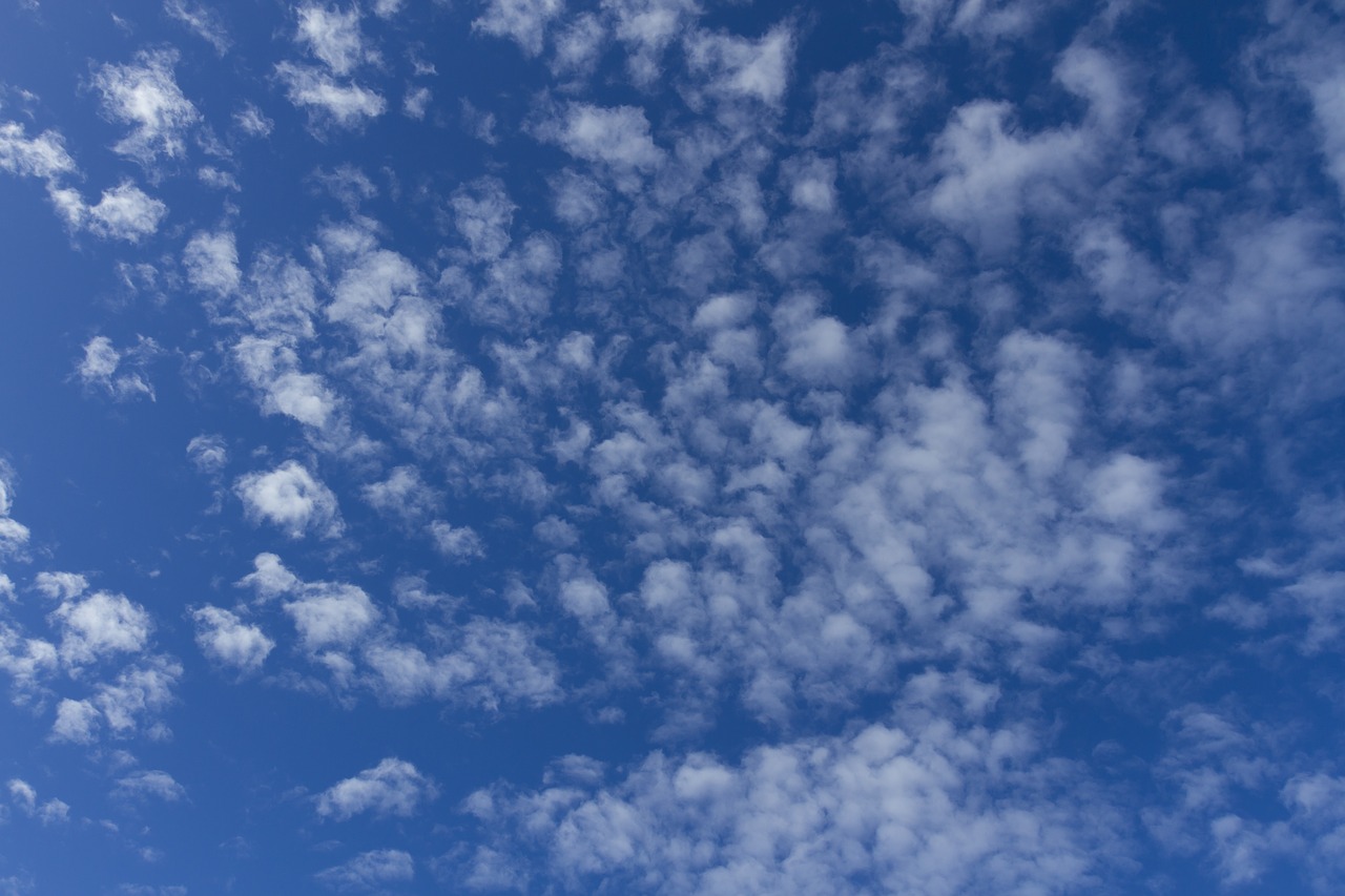 clouds blue sky sunny free photo