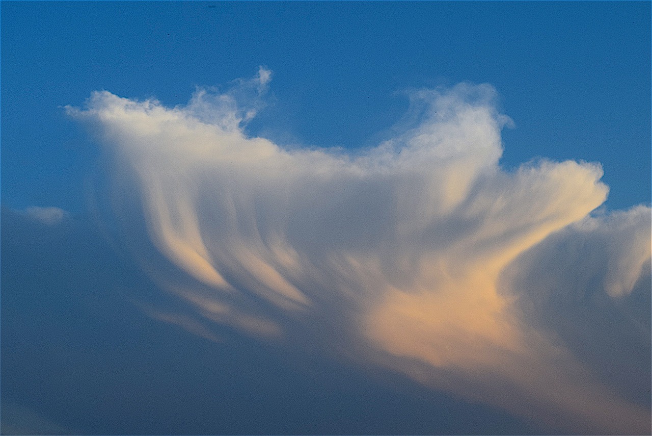 clouds sky blue free photo