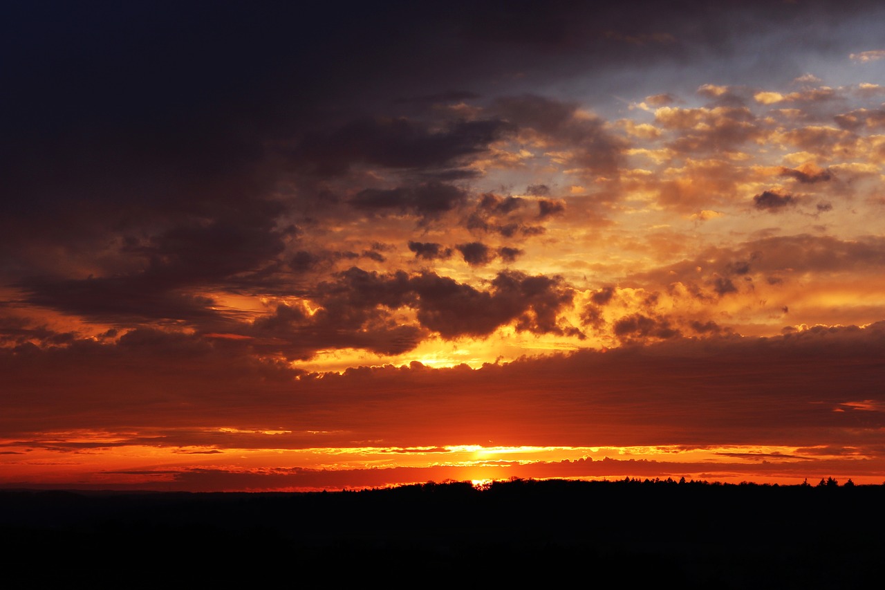 clouds abendstimmung sun free photo