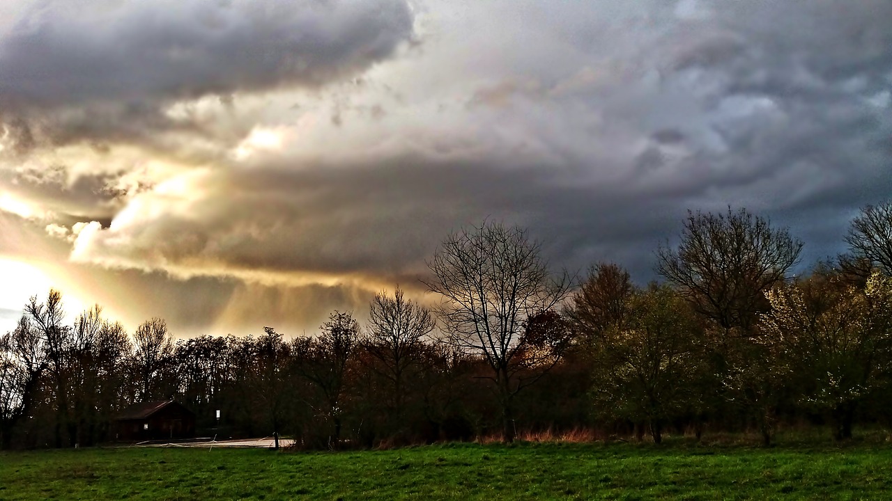 clouds storm rain free photo