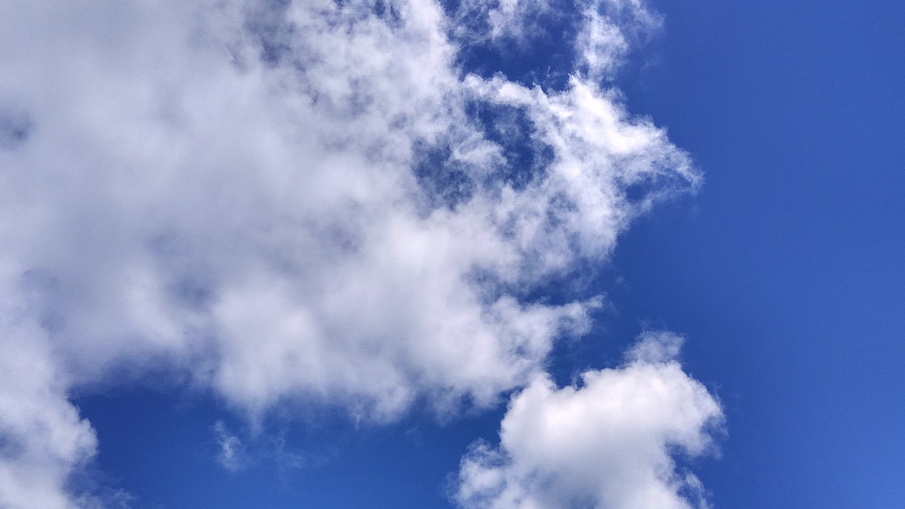 clouds blue sky blue sky clouds free photo