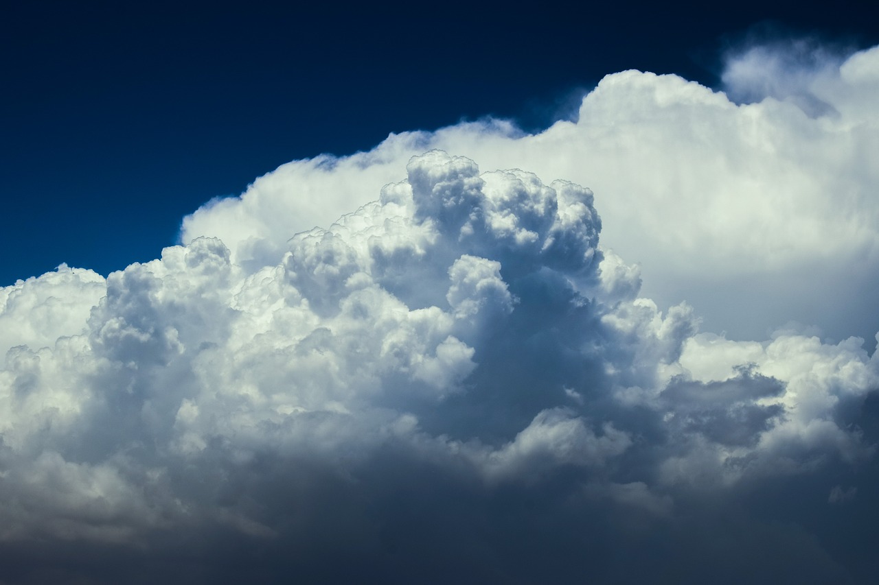 clouds white grey free photo