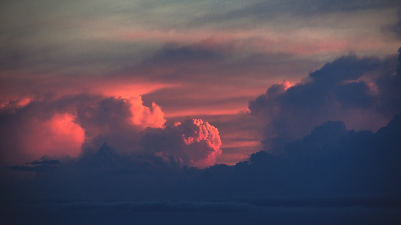 clouds sky mountain free photo