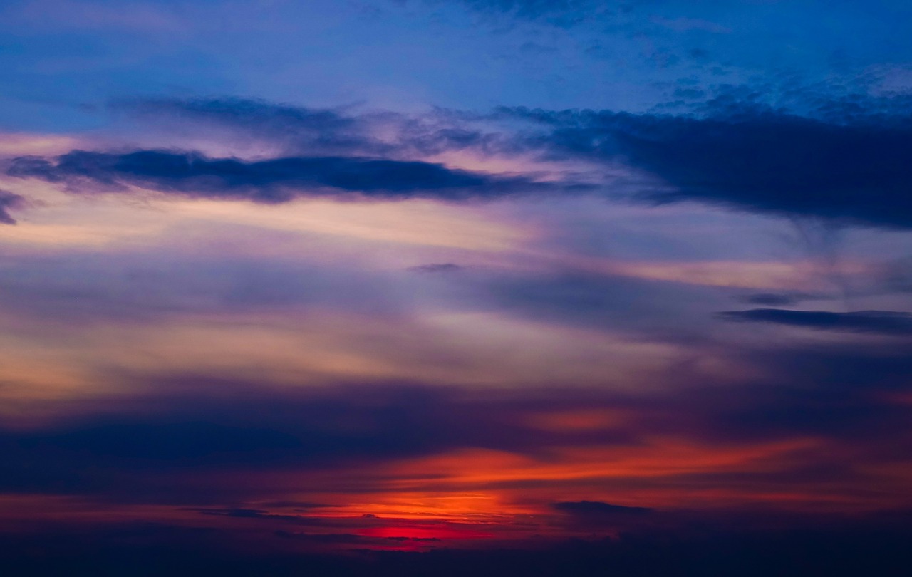 clouds sky sunset free photo