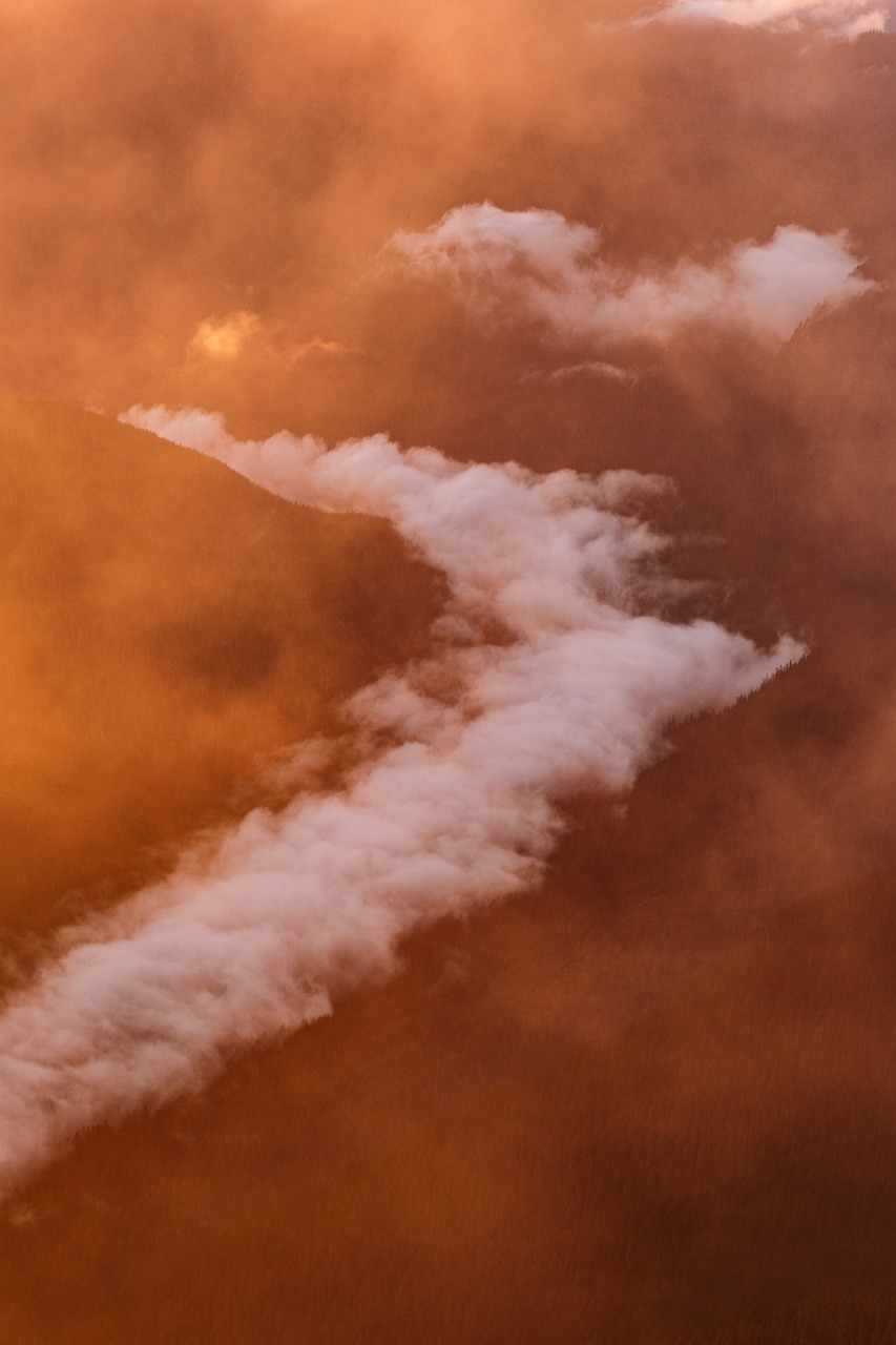 clouds sky aerial free photo